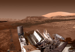 Hills, Ridges, and Tracks on Mars 
