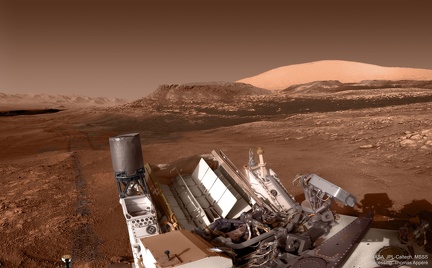 Hills, Ridges, and Tracks on Mars 