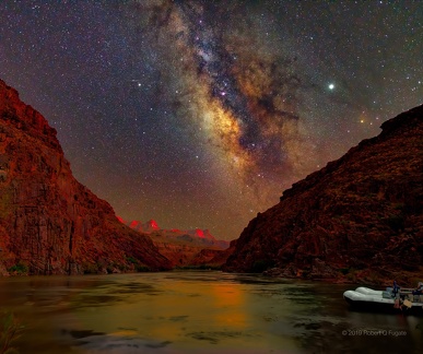 A Sunset Night Sky over the Grand Canyon