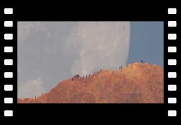 Moon Setting Behind Teide Volcano