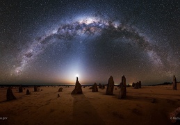 Milky Way over the Pinnacles in Australia 