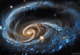 UGC 1810: Wildly Interacting Galaxy from Hubble 