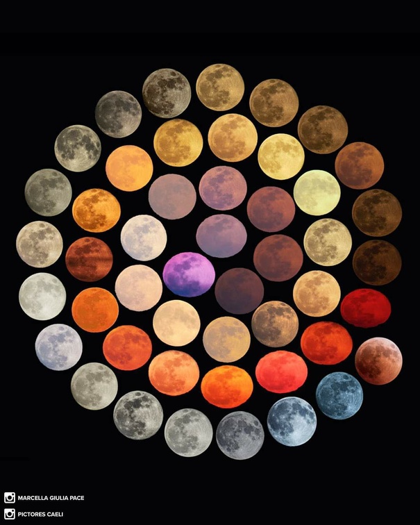 Palette couleur Lune