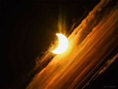 Partial Solar Eclipse over Argentina 