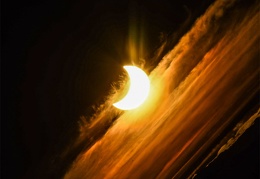Partial Solar Eclipse over Argentina 